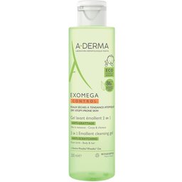 Exomega Control Gel lavant émollient 2 en 1 anti-grattage