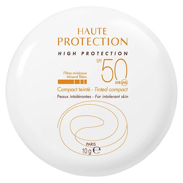 Solaire Haute Protection Compact Teinté Sable Beige SPF50 10g