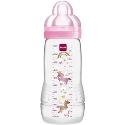 Biberon 2ème Âge Rose 330ml