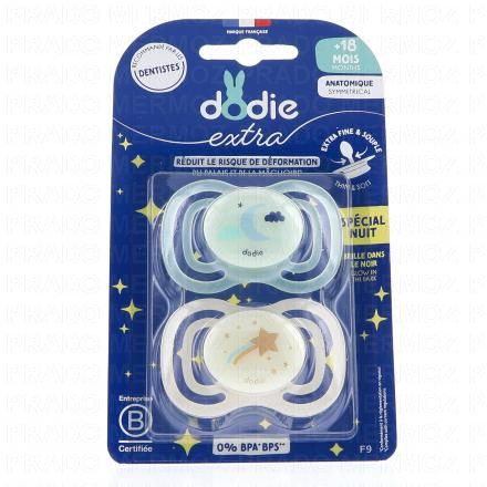Extra - Sucette Anatomique duo +18mois nuit