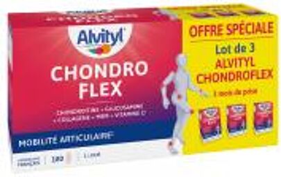 Chondroflex - 5 Éléments Essentiels - Mobilité Articulaire - Dès 18 Ans - 90 Jours de Prise Renouvelable - Boîte 180 comprimés