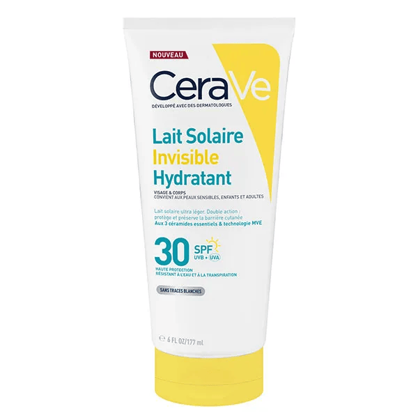 Suncare Lait Solaire Invisible Hydratant SPF30 Haute Protection visage et corps 177mL