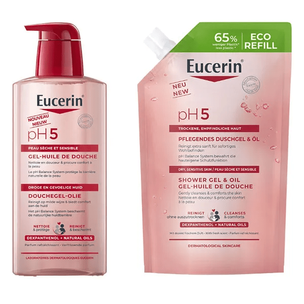 Duo Gel-Huile de Douche ph5 400ml + Eco-recharge 400ml