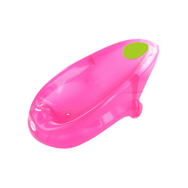 Transat de bain bébé de 0 à 6 mois Forme ergonomique Coloris Rose pailleté