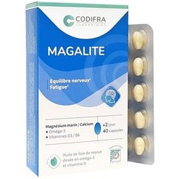 Codifra Gestion du Stress Magnésium Marin 40 capsules