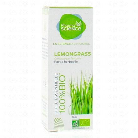 Huile essentielle de Lemongrass bio flacon 10 ml