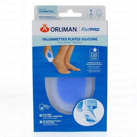 Feetpad - Talonnettes plates silicone 1 paire taille 2 - pointure 39 - 42