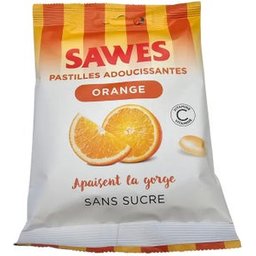 Pastilles Adoucissantes Orange Sans Sucre 50g