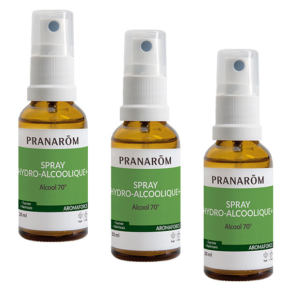 Spray Hydro Alcoolique Bio - 30ml - Lot de 3