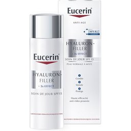 Eucerin® Hyaluron-Filler + 3x Effect Soin de Jour Peau Normale à Mixte SPF 15