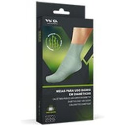 W.w.o 1552 Meia Diabético Preto 43/44