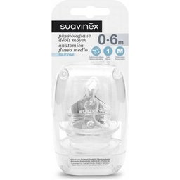 Tétine Silicone Anatomique T1M 2 Unités