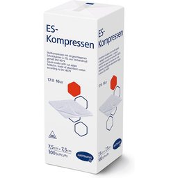ES Compresses non stériles 16 plis 7,5 x 7,5 cm
