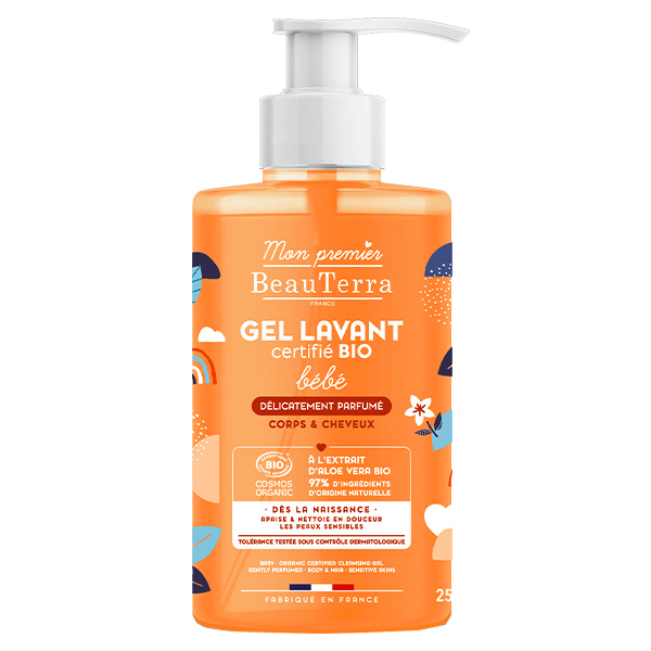 Gel Douche Bébé Avec Parfum Bio 750ml
