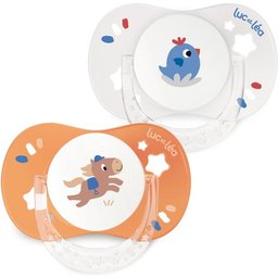 Luc Et Léa Duo Sucette Anatomique 0-6m Cheval Coq 2 Unités