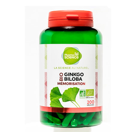 Mémorisation - Ginkgo Biloba bio 200 gélules