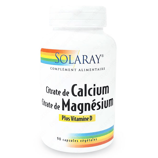 Calcium + Magnésium + Vitamine D 90 capsules végétales