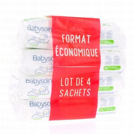 Babysoin - Lingettes à l'eau Bio 4x60 Sachets