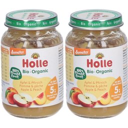 Pomme et pêche bio