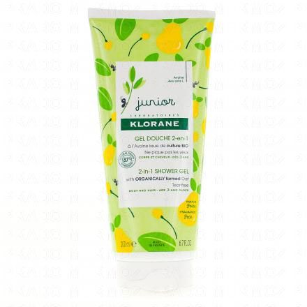 Petit Junior gel douche corps et cheveux parfum poire tube de 200 ml