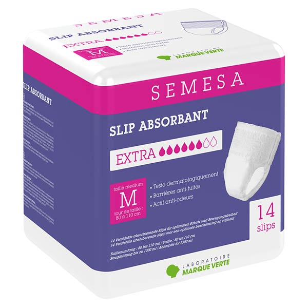 Semesa Slips Absorbants Extra Taille M 14 unités