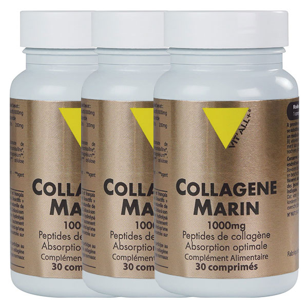 Collagène Marin 1000mg 30 comprimés - Lot de 3