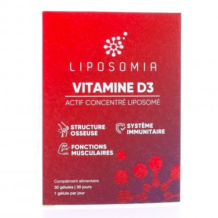 LIPOSOMIA Vitamine D3 30 gélules