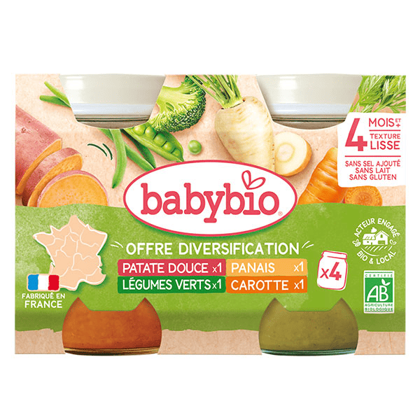 Mes 1ers Légumes de Nos Régions Bio 4 x 130g