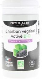 Charbon Végétal Activé Bio 60 Gélules - Pot 60 Gélules