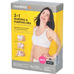 Soutien-Gorge d'allaitement et d'expression de lait 3en1 - Noir - M