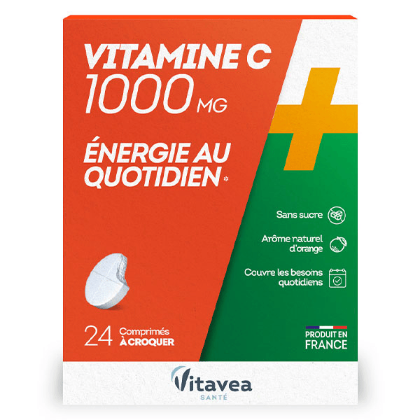 Vitamine C 1000mg Energie au quotidien 24 comprimés à croquer