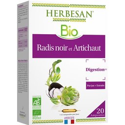 Herbesan – Radis Noir ET Artichaut BIO – 20 ampoules de 10 ml