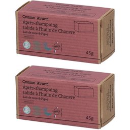 Comme Avant Après-shampoing solide à l'huile de chanvre - Lait de coco & Figue