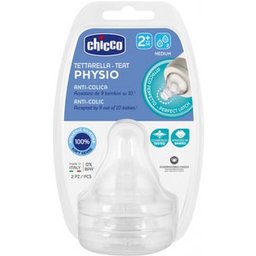 Physio Silicone Tetina 2M+ Medio 2uds