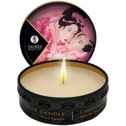 Mini bougie de massage aphrodisiaque rose 1pc