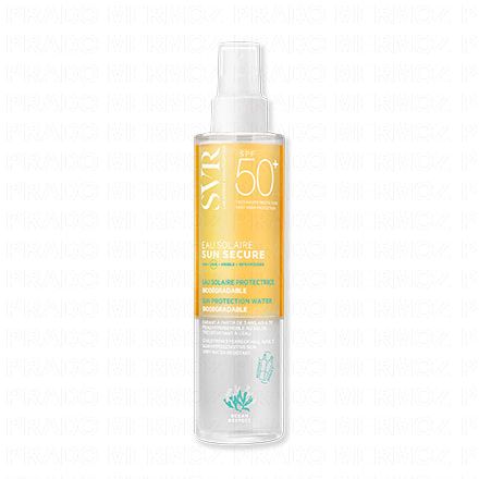 Sun secure eau solaire protectrice biodégradable SPF50+ 200ml