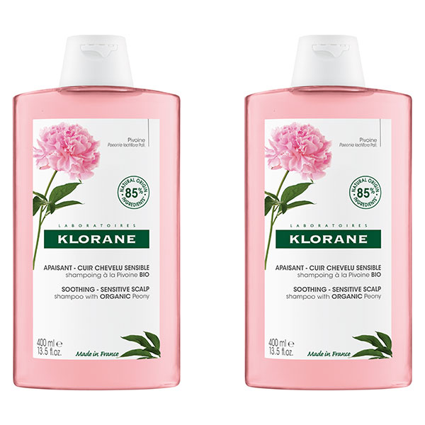 Pivoine Shampoing Apaisant Cuir Chevelu Sensible Lot de 2 x 400ml