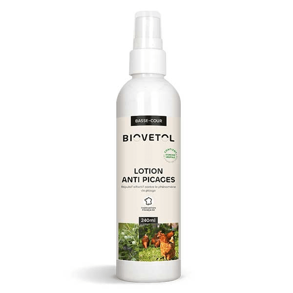 Lotion Anti picages pour l'animal basse-cour 240 ml