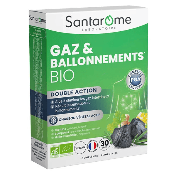 Santarome - Gaz & Ballonnements Bio - 30 gélules