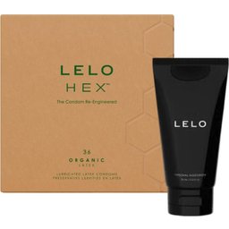 Pack Hex Pack Organic Latex Condoms 36uds + Hidratante Intimo 75ml