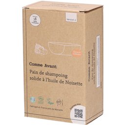 Comme Avant Pain de shampoing solide à l'huile de noisettes