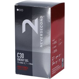 Neversecond™ C30 Energy Gel Fruit Punch 12x60 ml gel