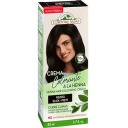 Crème colorante pour cheveux noirs 80ml
