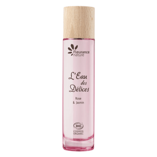 - Parfum à l'eau des délices rose et jasmin Bio - Flacon spray 50 ml