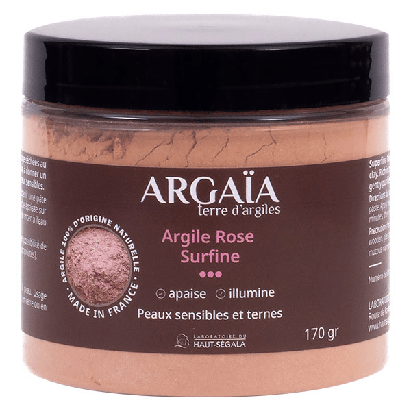 Argile Rose surfine en poudre 170G