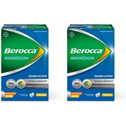 Berocca® Magnésium - Double action fatigue et nervosité, mémoire et concentration - programme express 14j - 14 sachets