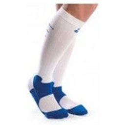 Chaussette de compression sport Ovo2d500Blanc-bleu
