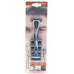 Maquinilla de Afeitar 5 Hojas + Recambio 4uds