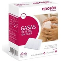 Aposán Compresses non tissées stériles 10 cm x 10 cm 20 compresses (2 u./sachet)