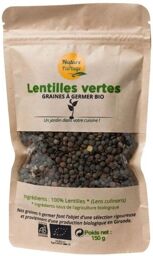 Graines à germer bio de Lentilles vertes 150 g